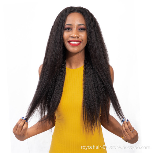 10 inch 30 inch Short and Long Peruvian Human hair Kinky Straight Silk Top Base Full Lace Wig